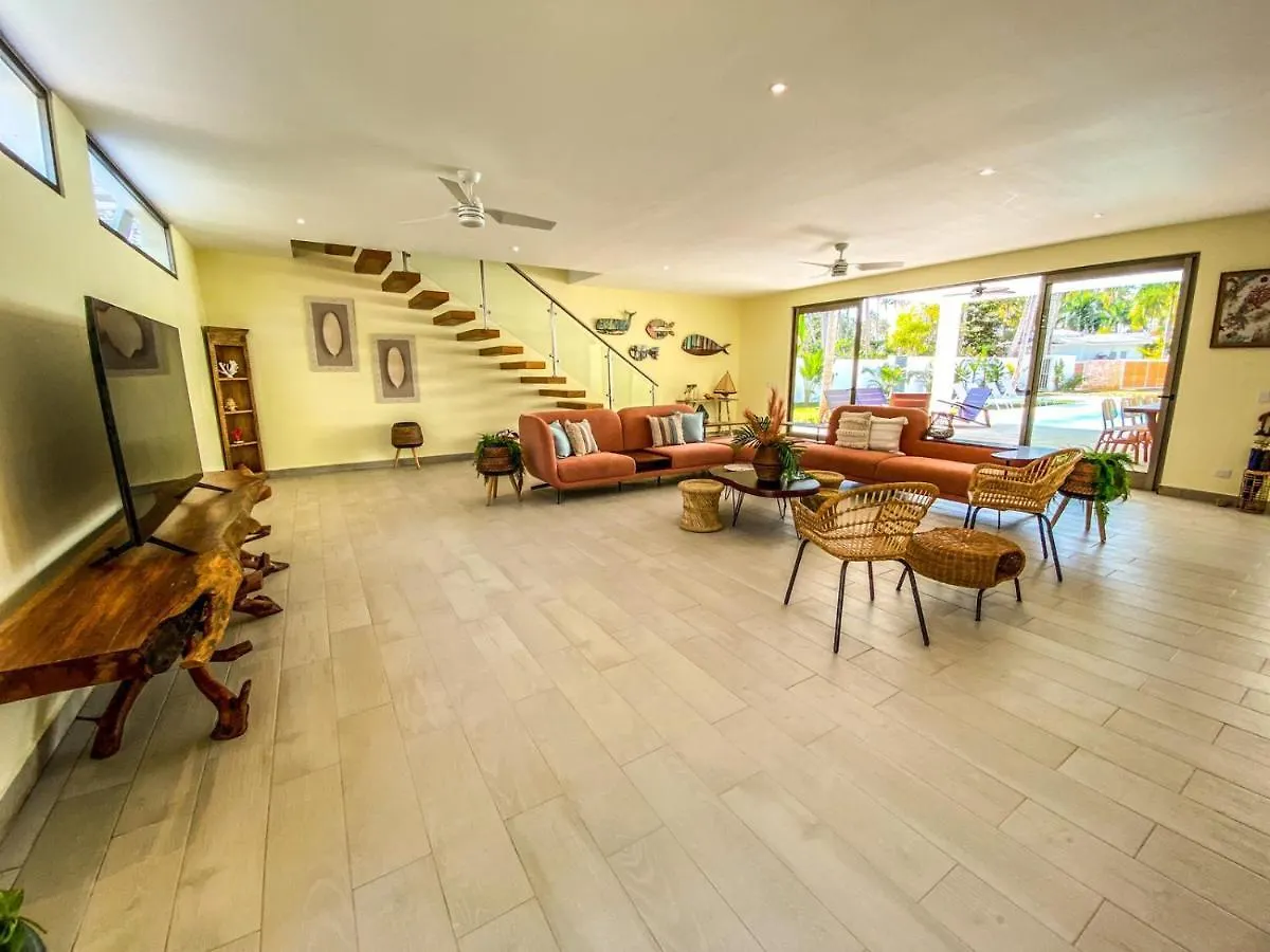 Villa Calma, Luxury For Big Groups At The Beach With Large Pool Las Terrenas Dominican Republic